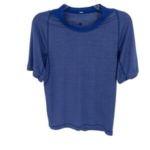 LULULEMON Yoga Run Train Shirt Top Tee Mens Size Small Purple Short Sleeves